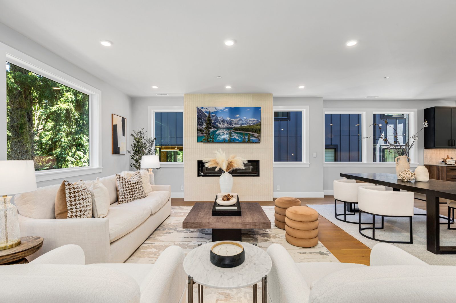 Warm and inviting living area