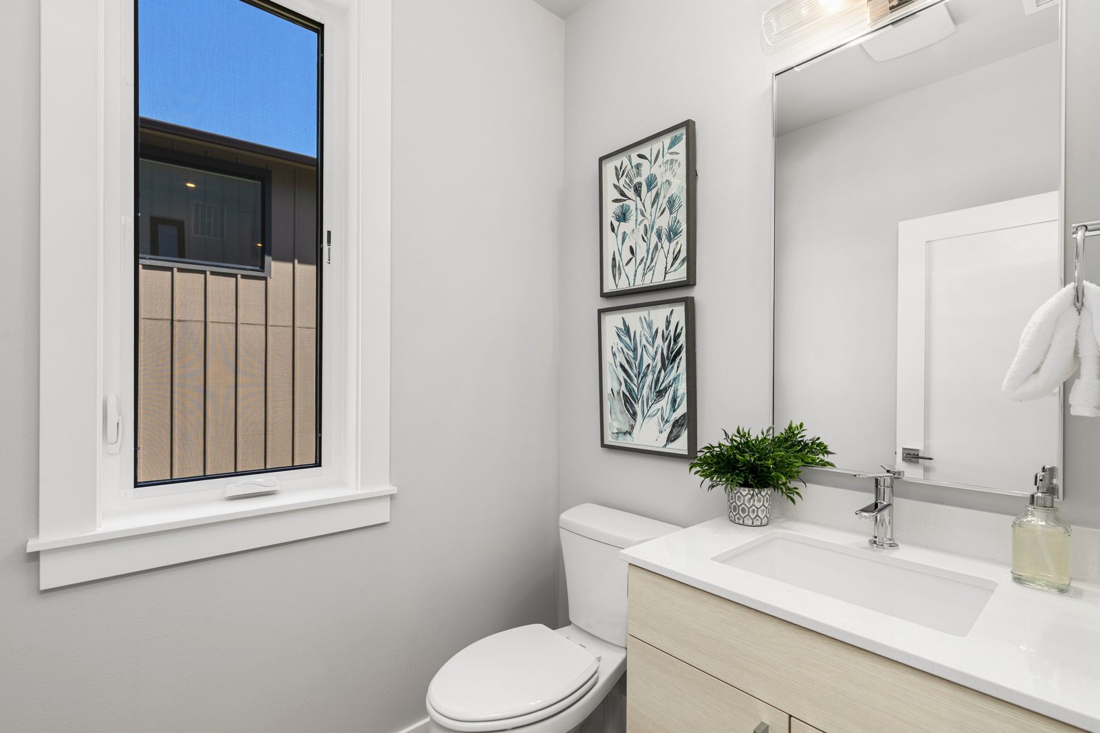 Contemporary powder room