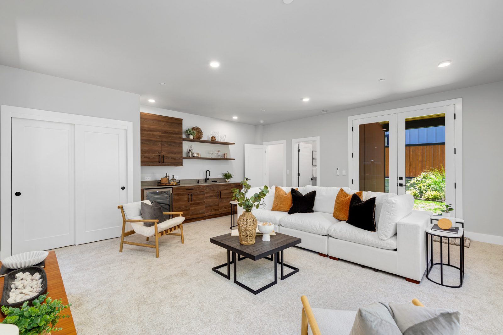 Bonus room with easy access to the outdoor living area.