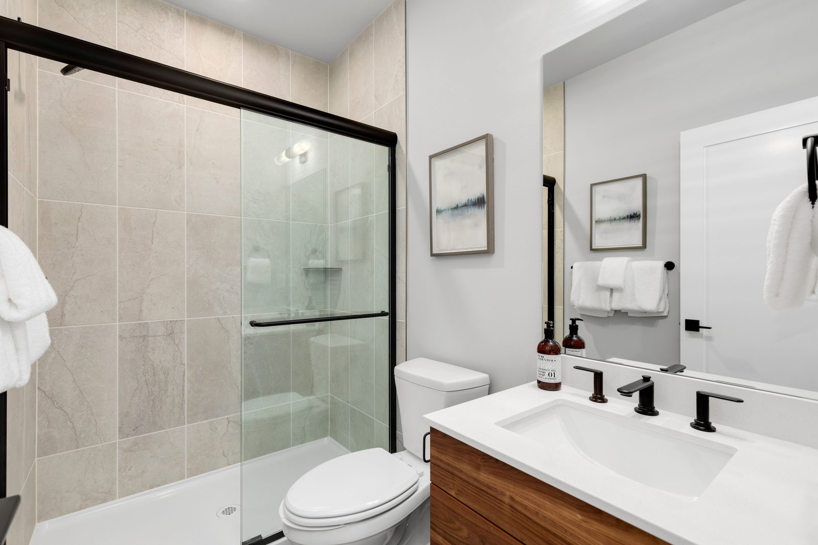 Modern guest bathroom