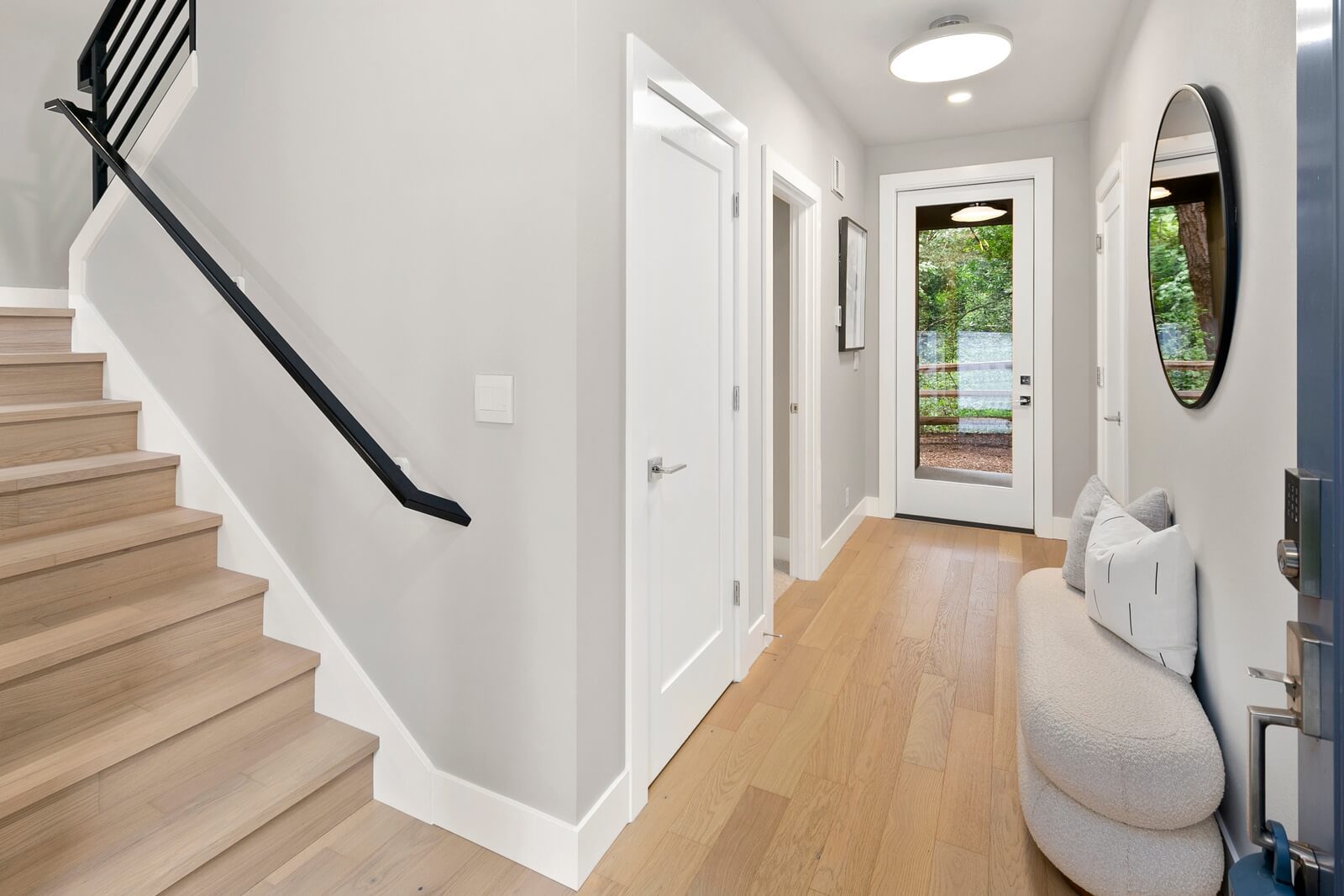 Welcoming entry with contemporary finishes
