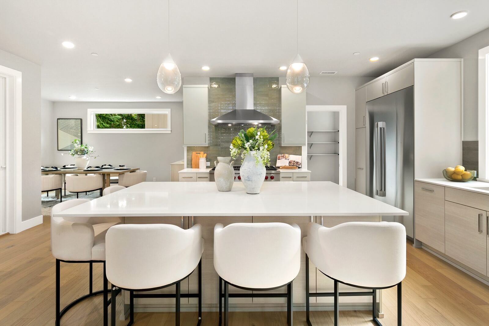 Modern kitchen featuring premium appliances